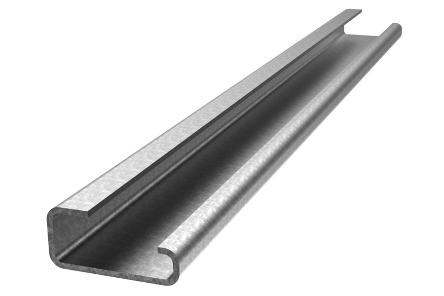Rails in passivated galvanized steel